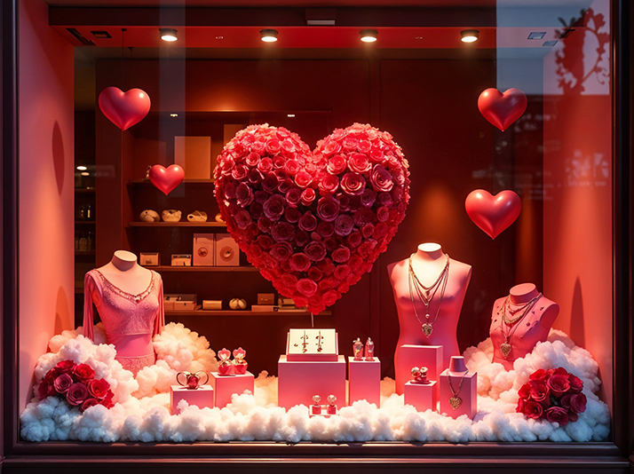 Steal Hearts (and Foot Traffic) with These Valentine’s Day Window Display Ideas
